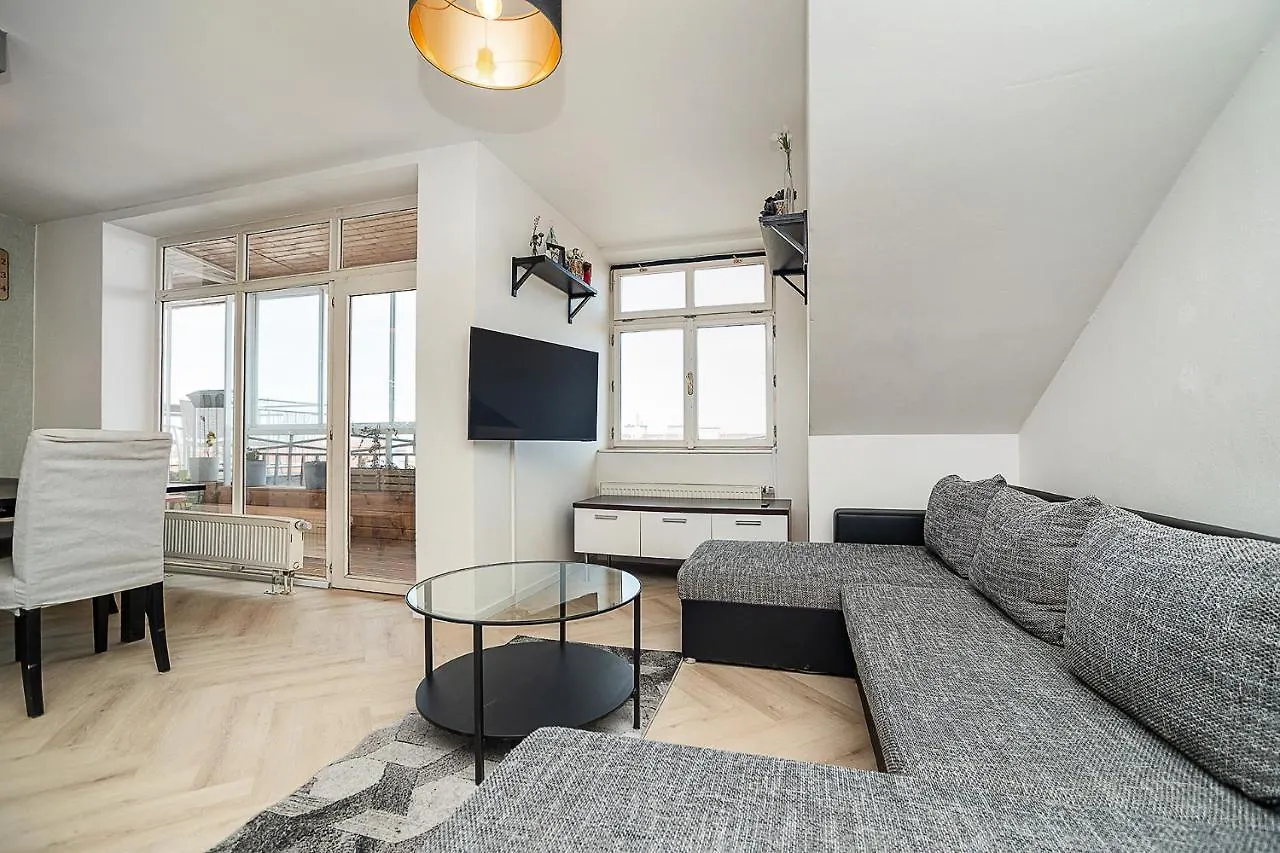 Big 4-Bedroom Flat, Terrace With Great Vitkov View Prag