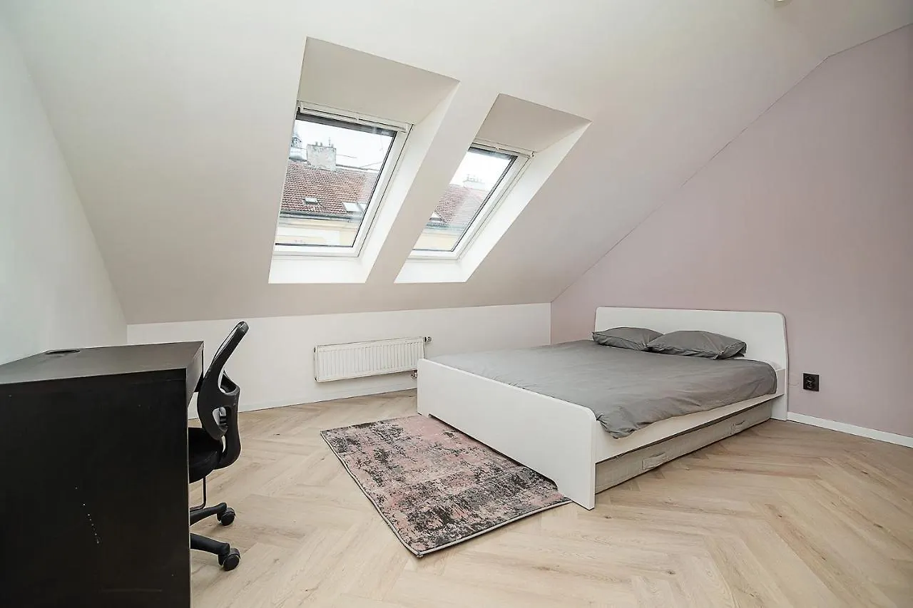 Big 4-Bedroom Flat, Terrace With Great Vitkov View Prague 0*,