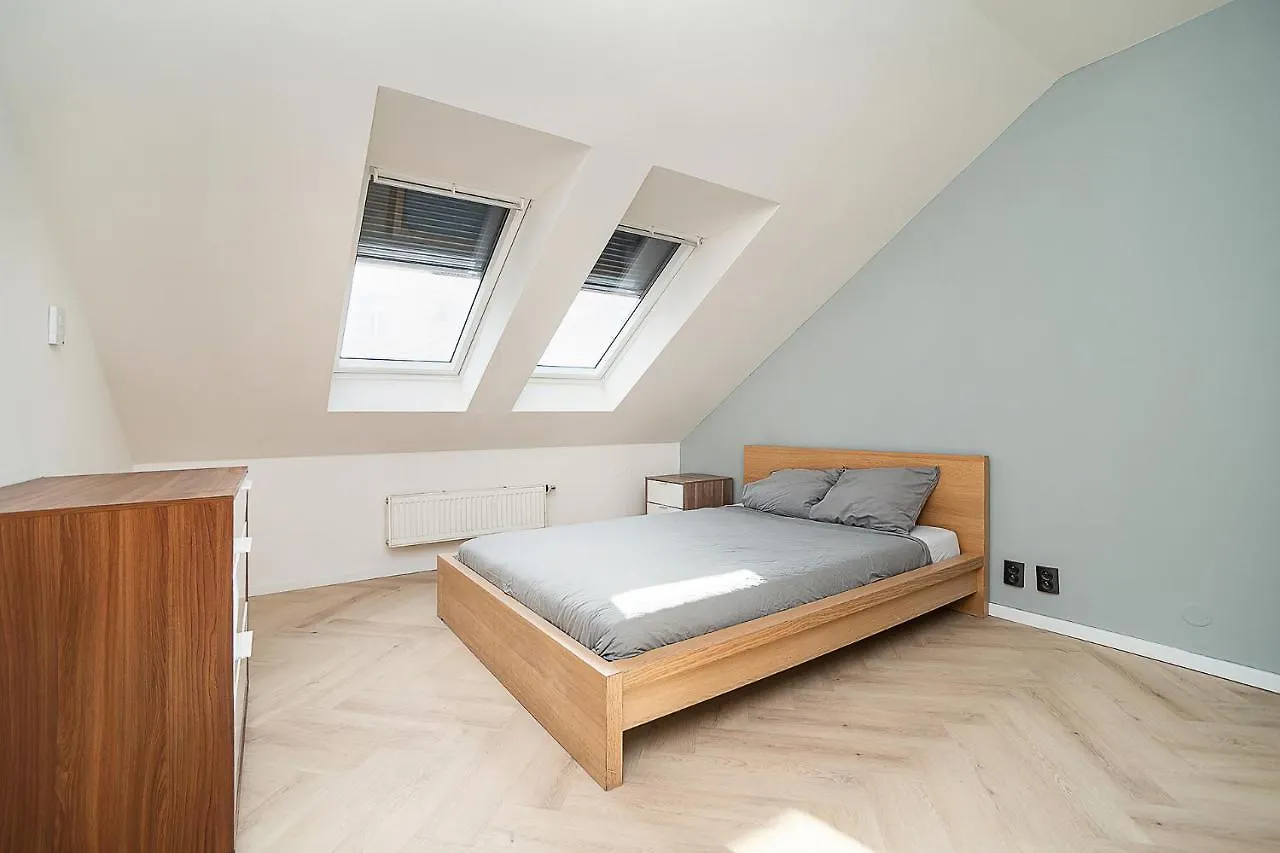 Big 4-Bedroom Flat, Terrace With Great Vitkov View Prague Apartment