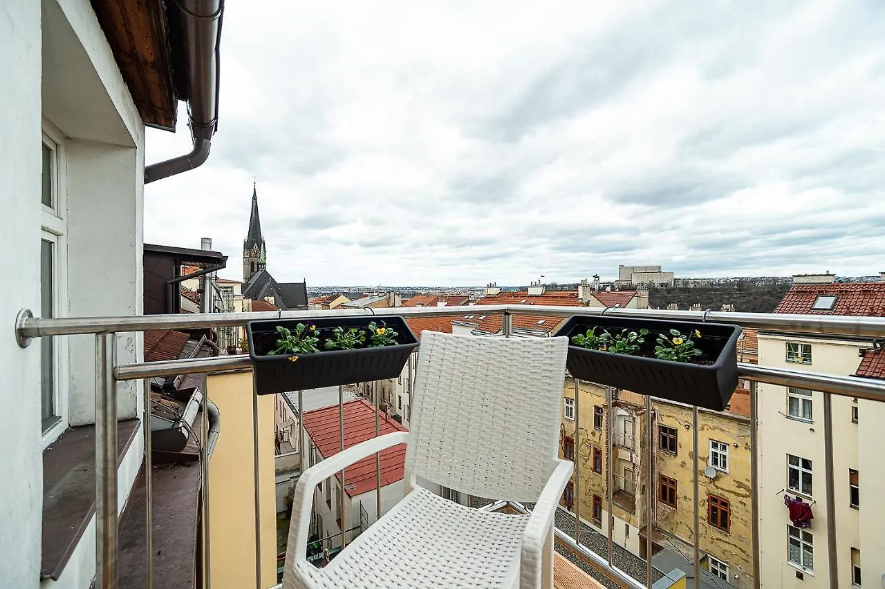 Apartment Big 4-Bedroom Flat, Terrace With Great Vitkov View Prague